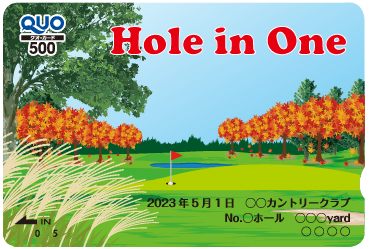 ホールインワン記念QUOカード